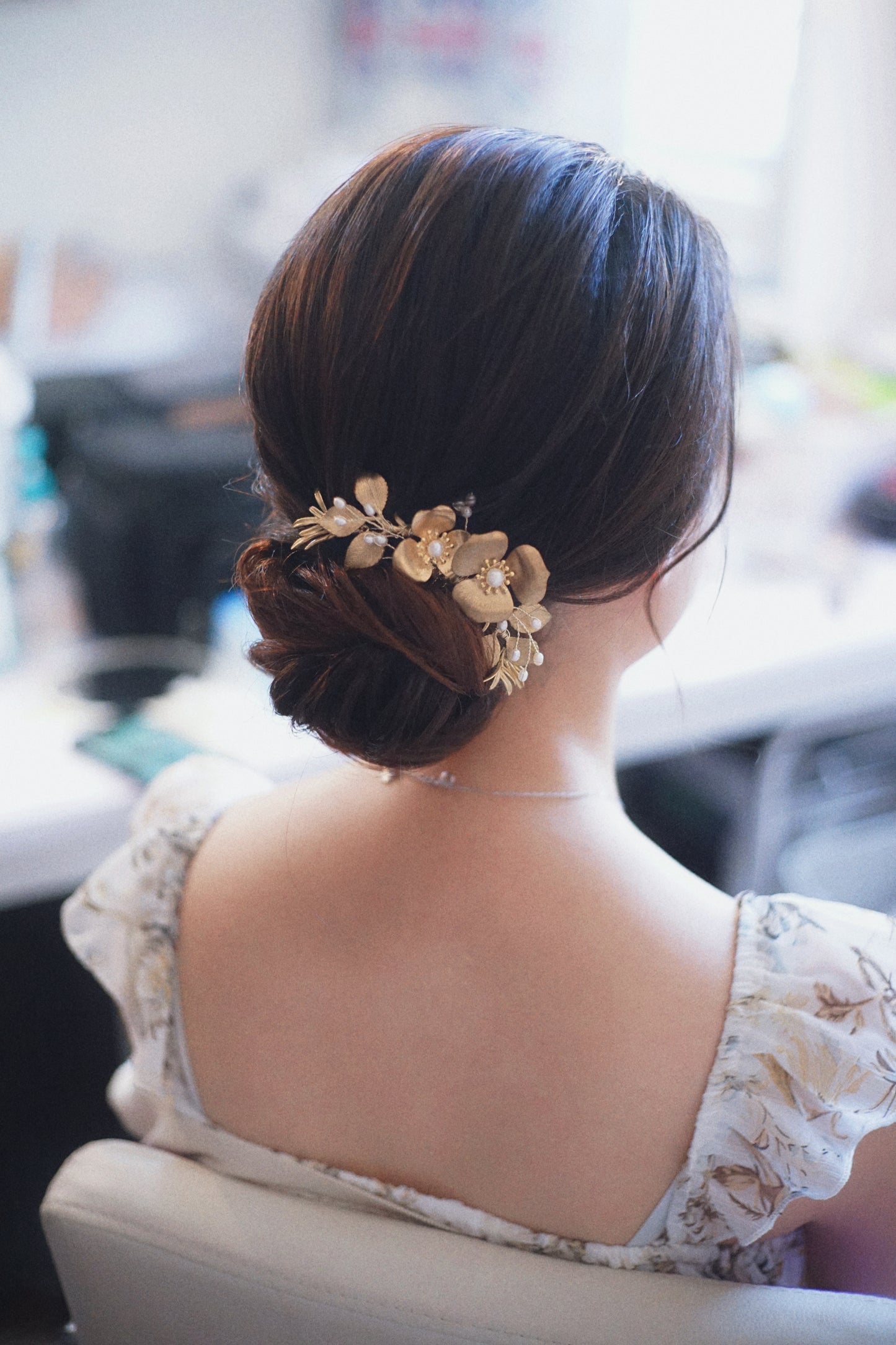 Traditional Gold Bridal Hair Accessory - 25505