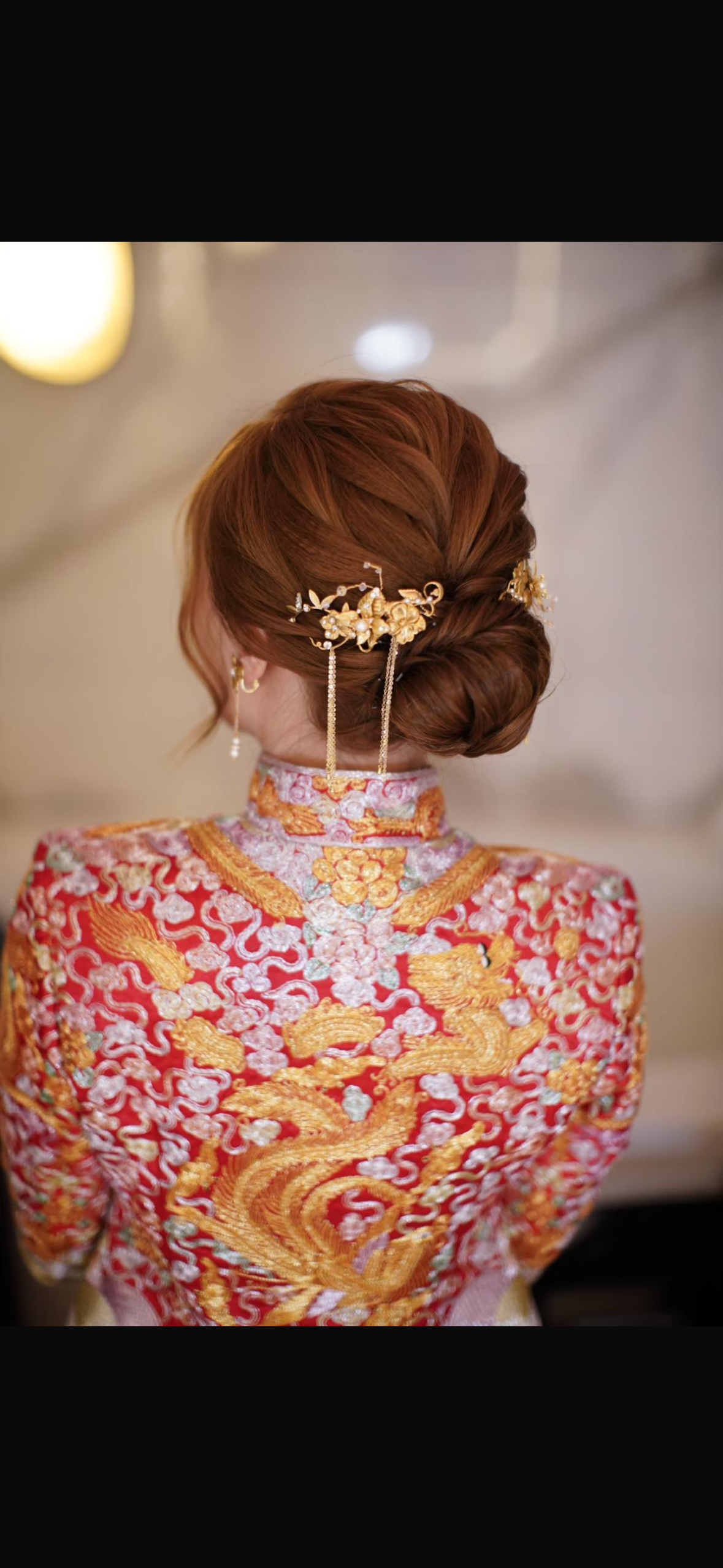Traditional Gold Bridal Hair Accessory - 25506